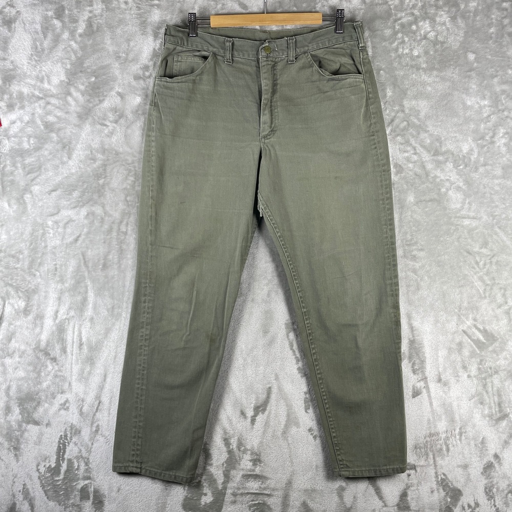 Vintage 1950s Lee LEENS Pants 34x28 Sanforized Cotton Denim Twill 50s 60s USA